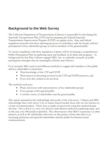 web survey template in pdf