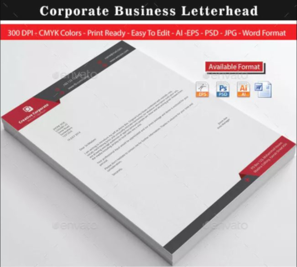 creative corporate real estate letterhead