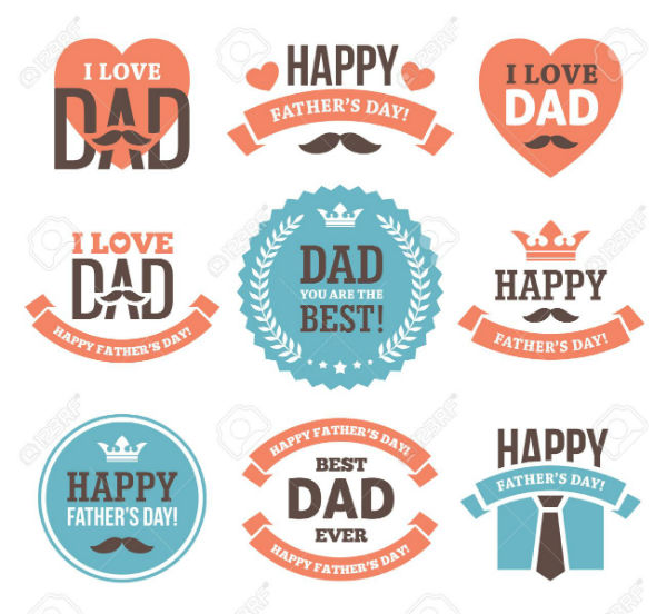 fathers day labels and signs
