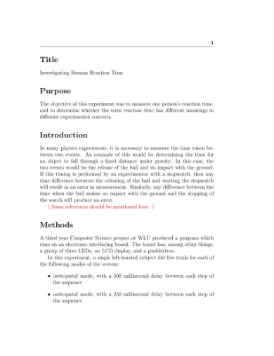 7+ Physics Lab Report Templates - MS Word, Google Docs, Pages, PDF