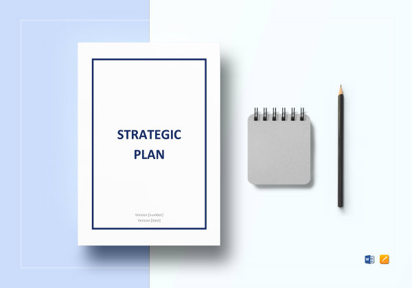strategic plan template mockup