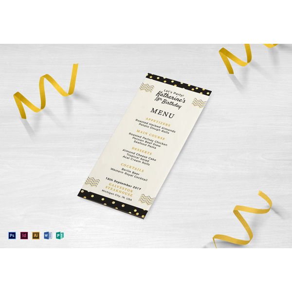 22+ Dinner Menu Templates- Photoshop, Illustrator, MS Word, Publisher