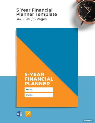 year financial planner template