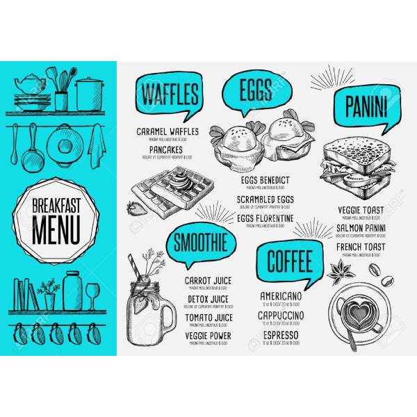 Image 4 for Breakfast Menu Template Word