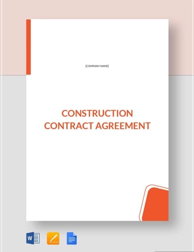 agreement construction contract template