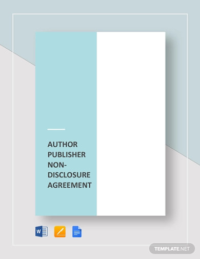author-publisher-non-disclosure-agreement-template