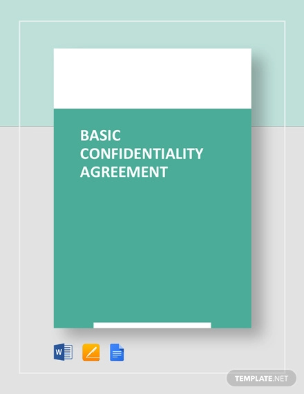 basic confidentiality agreement template