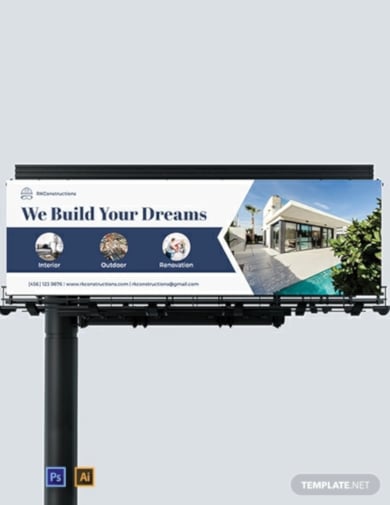 basic construction billboard template