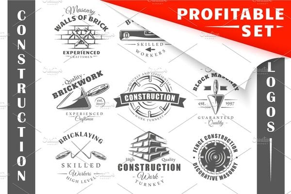 basic construction logo templates