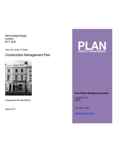 basic construction management plan