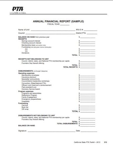 basic-financial-report-layout
