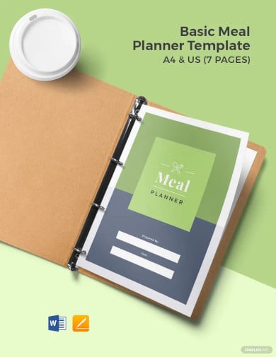 basic meal planner template