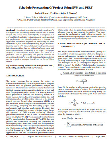 Basic Project Forecast 10+ Project Forecast Templates - DOC, PDF