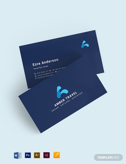 blue creative business card