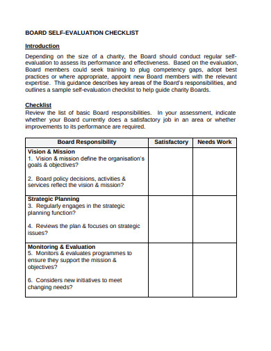 23+ Evaluation Checklist Templates - Google Docs, Word, Pages, PDF ...