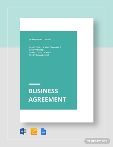 business agreement between two parties template