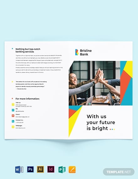 business-banking-bi-fold-brochure-template