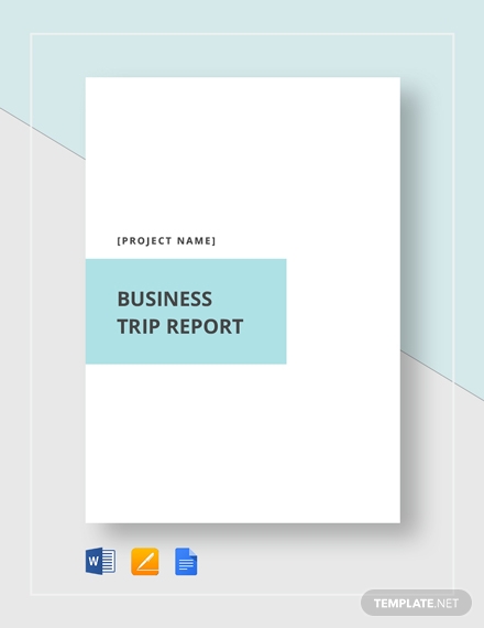 business trip report template