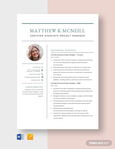 certified-associate-project-manager-resume-template