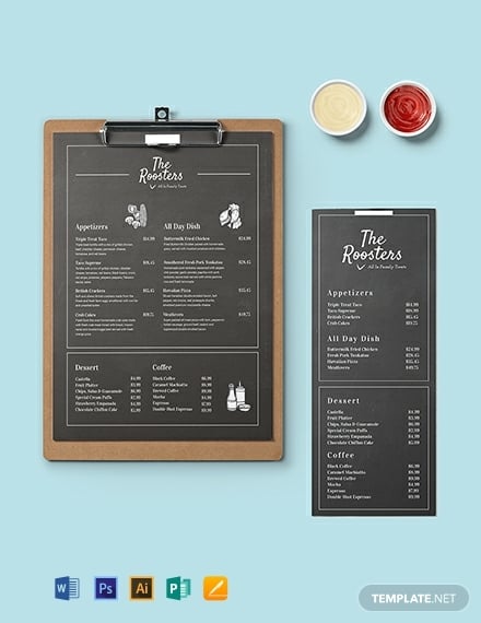 chalkboard-menu-card-template