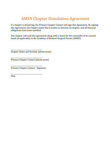 chapter-dissolution-agreement-template