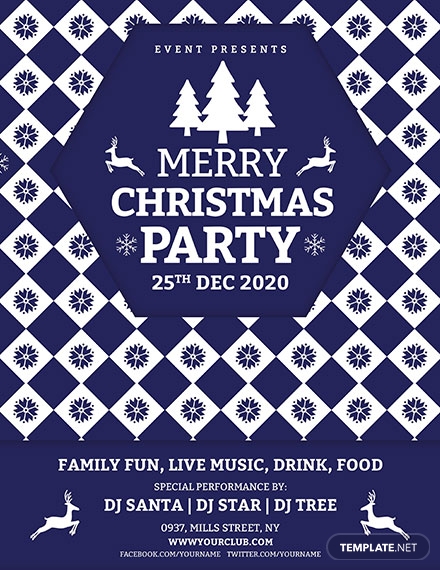 christmas party event template