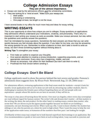 How To Makecreate A College Essay Templates Examples 2023