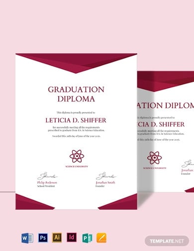 college diploma certificate template