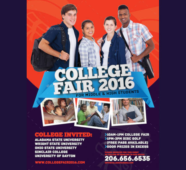 college fair flyer template