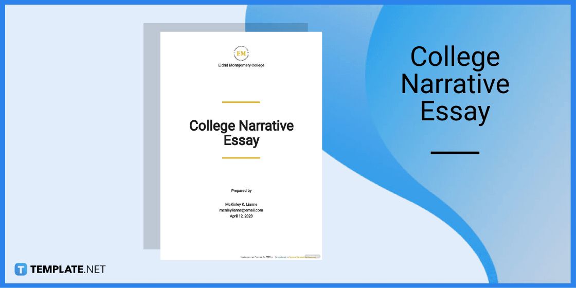 college narrative essay format