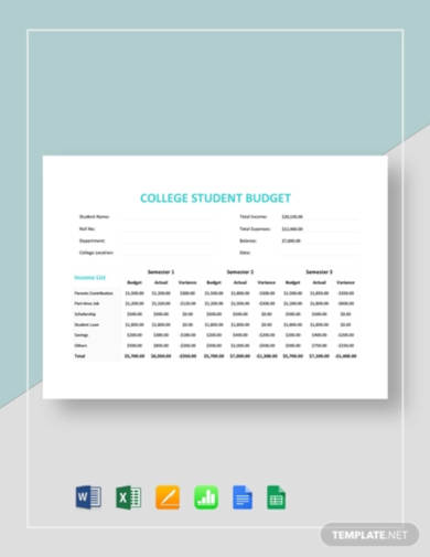 college-student-budget-template