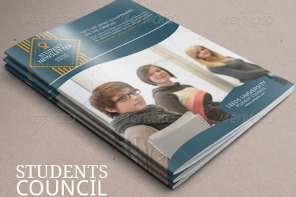 college student newsletter template