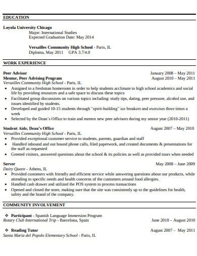 college-student-resume-for-summer-job