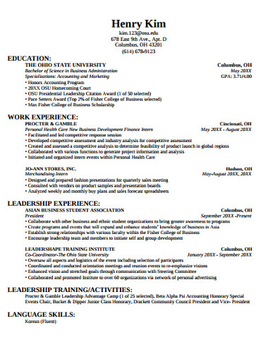 14 College Resume Templates In Google Docs Word Pages PSD 