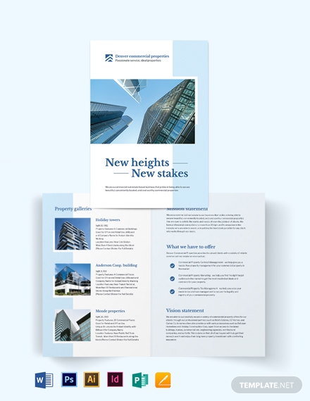 commercial real estate brochure template