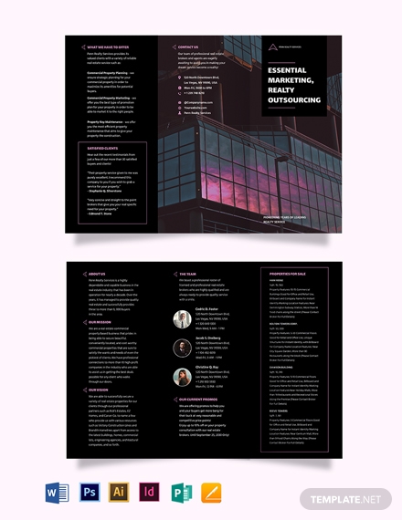 18+ FREE Commercial Real Estate Brochure Templates in AI | Word | Pages ...