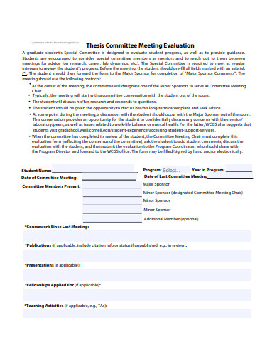 19+ Meeting Evaluation Templates - Pdf