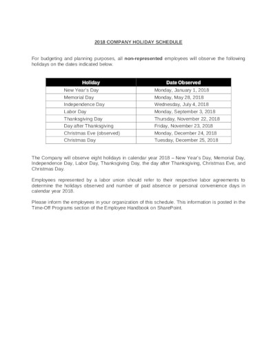15 Company Schedule Templates In Google Docs Word Pages PDF 