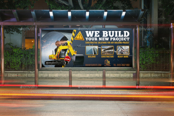 construction business billboard template example