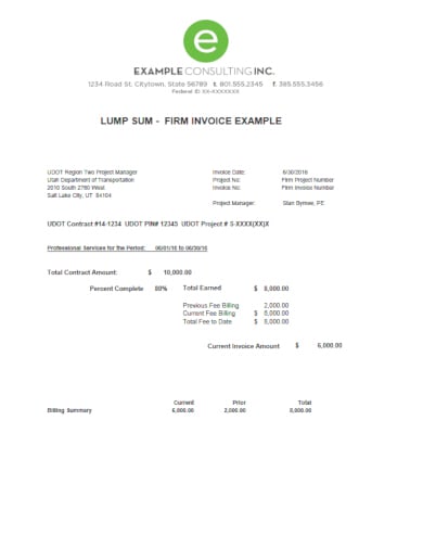 construction invoice template for pdf