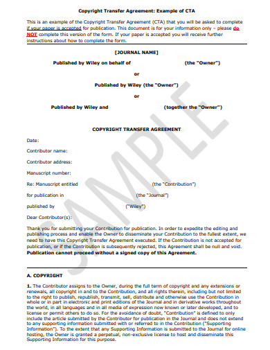 copyright assignment agreement practical law