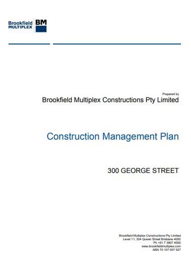 corporate construction management plan