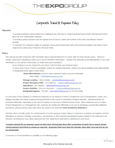 corporate-travel-expense-policy-layout