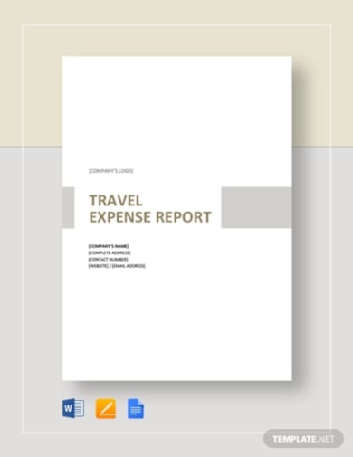 corporate travel expense report template
