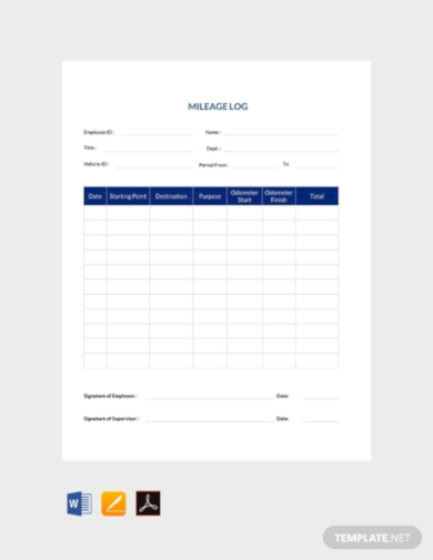 corporate travel log sheet template