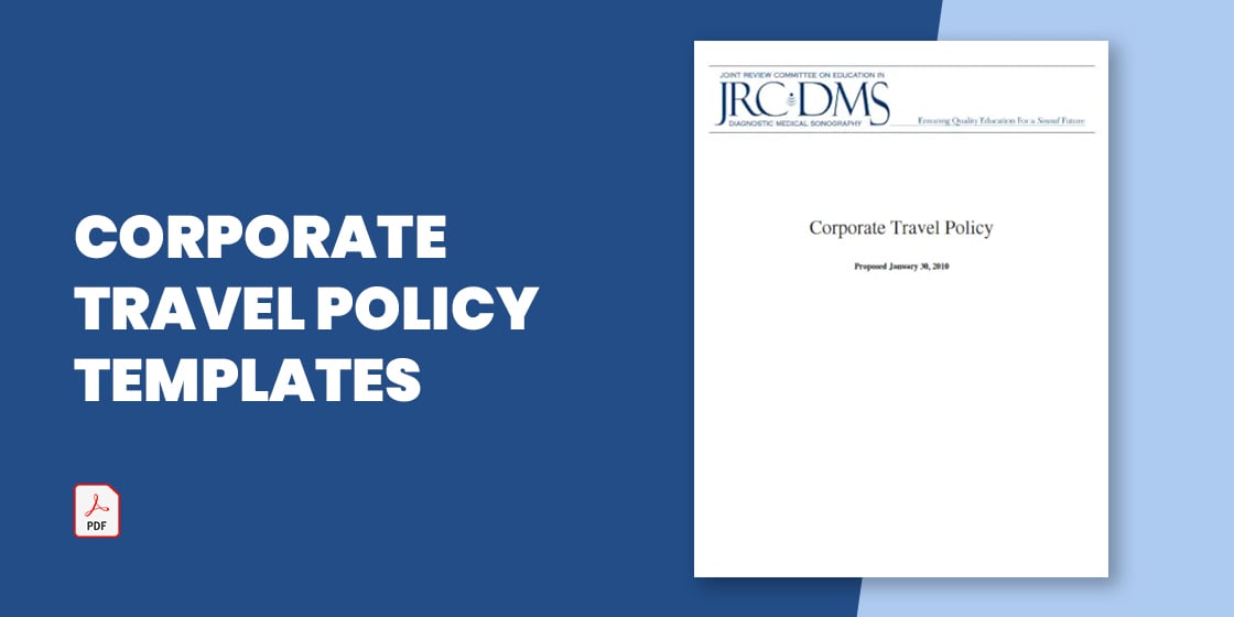 corporate travel policy templates free