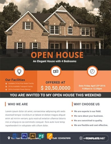 creative real estate flyer template