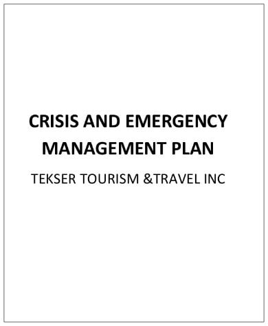 crisis management plan for emergency