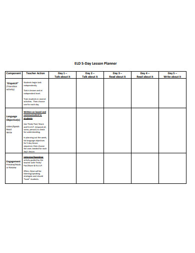 8+ Lesson Planner Templates - PDF