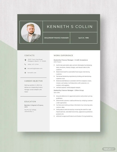 dealership-finance-manager-resume-template